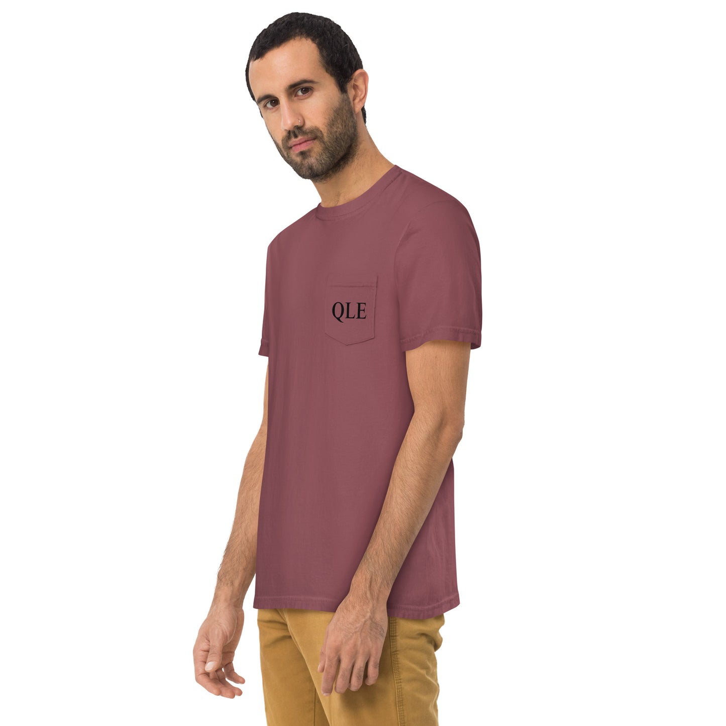 QLE garment-dyed pocket t-shirt