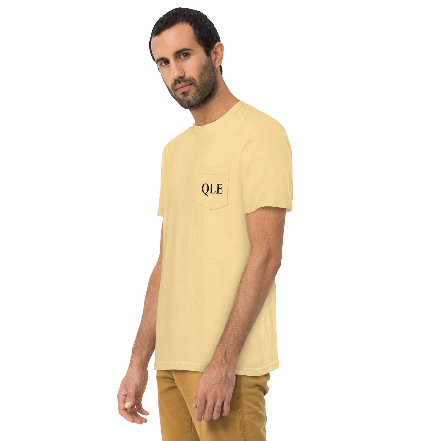 QLE garment-dyed pocket t-shirt