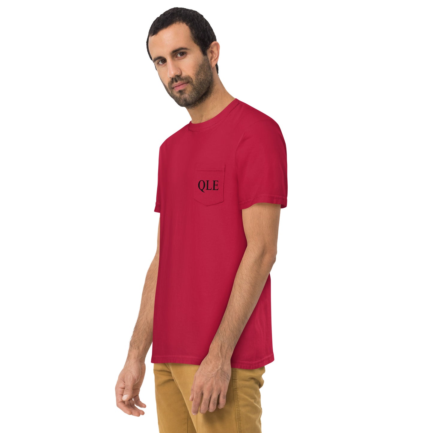 QLE garment-dyed pocket t-shirt